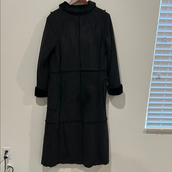 Vintage The Big Chill Elegant Black Trench Coat - Picture 9 of 12
